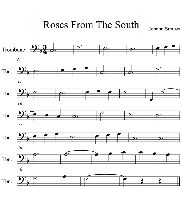 Roses From The South Trombone Piano - photo 29