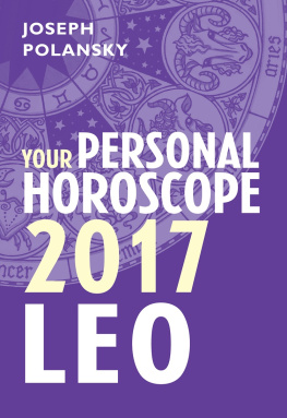 Joseph Polansky Leo 2017: Your Personal Horoscope