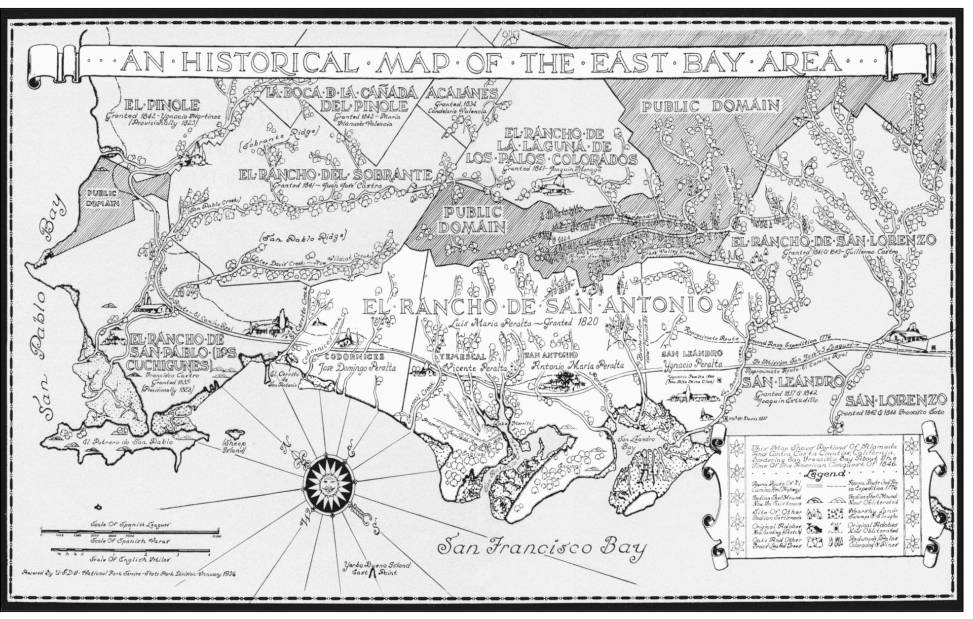 HISTORICAL MAP OF THE EAST BAY This map from the National Park Service - photo 7