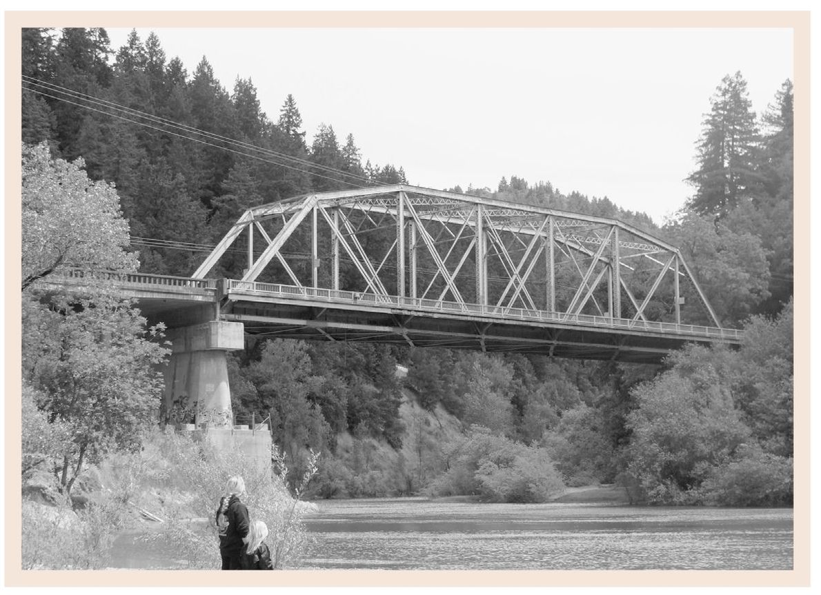 This c 1900 postcard shows a northeast view of the railroad bridge at - photo 4