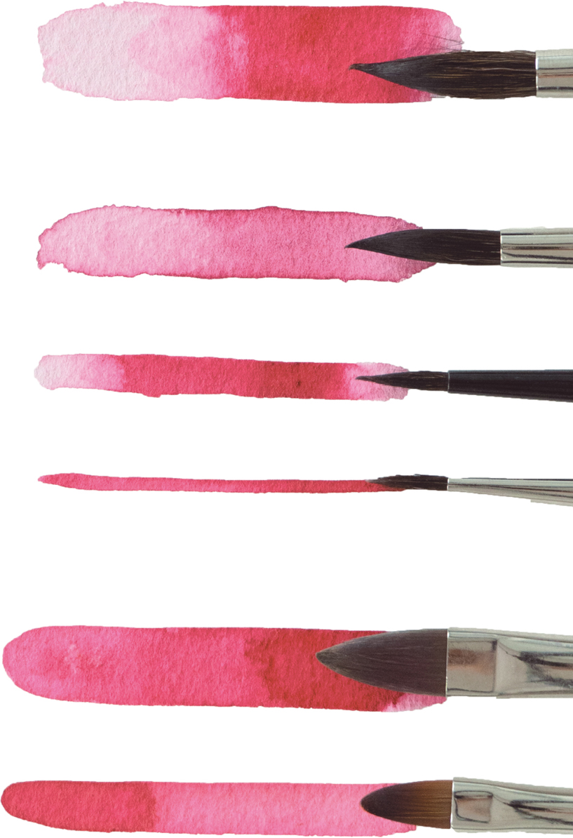 You can get a variety of brushstrokes with these three brushes Make sure that - photo 7