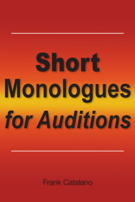 Frank Catalano - Short Monologues for Auditions