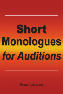 Frank Catalano Short Monologues for Auditions