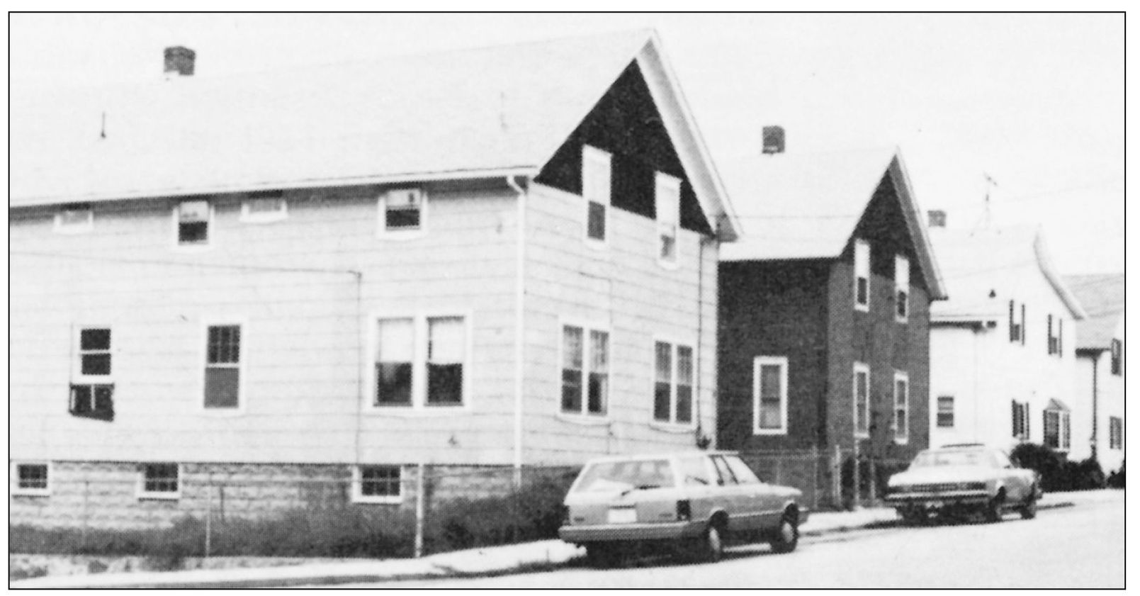 The row houses of the mill workers on John Street near Frog City Once - photo 9