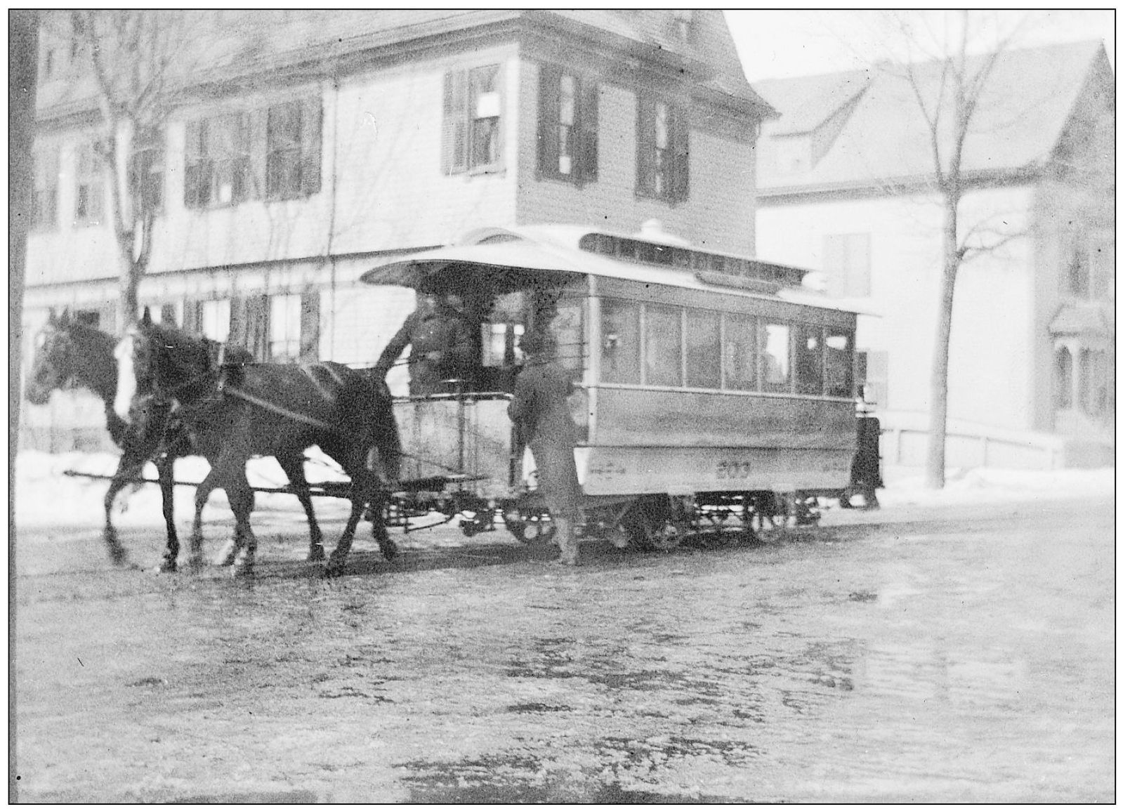 A horse-drawn trolley in the village Electric trolleys came later and the - photo 12