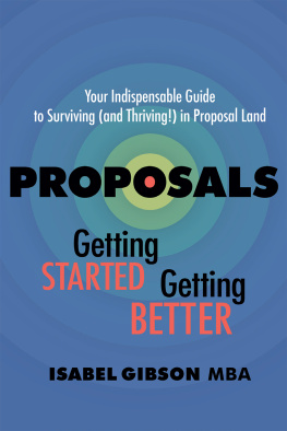 Isabel Gibson - Proposals: Getting Started, Getting Better