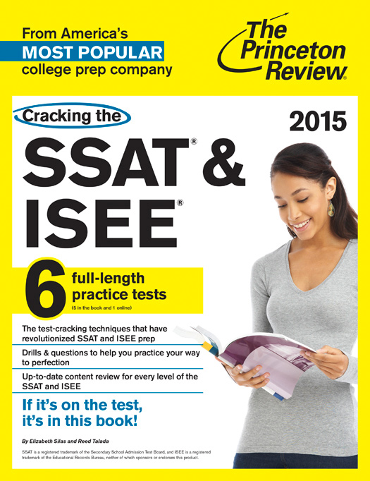 Cracking the SSAT ISEE 2015 Edition - photo 1