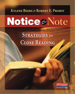 Kylene Beers - Notice & Note: Strategies for Close Reading
