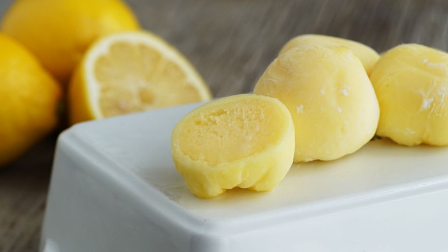 Lemon gives the mochi pieces a distinct flavor and beautiful inviting color - photo 7