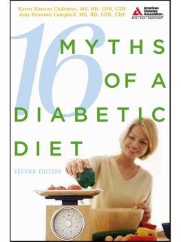 Karen Hanson Chalmers - 16 Myths of a Diabetic Diet