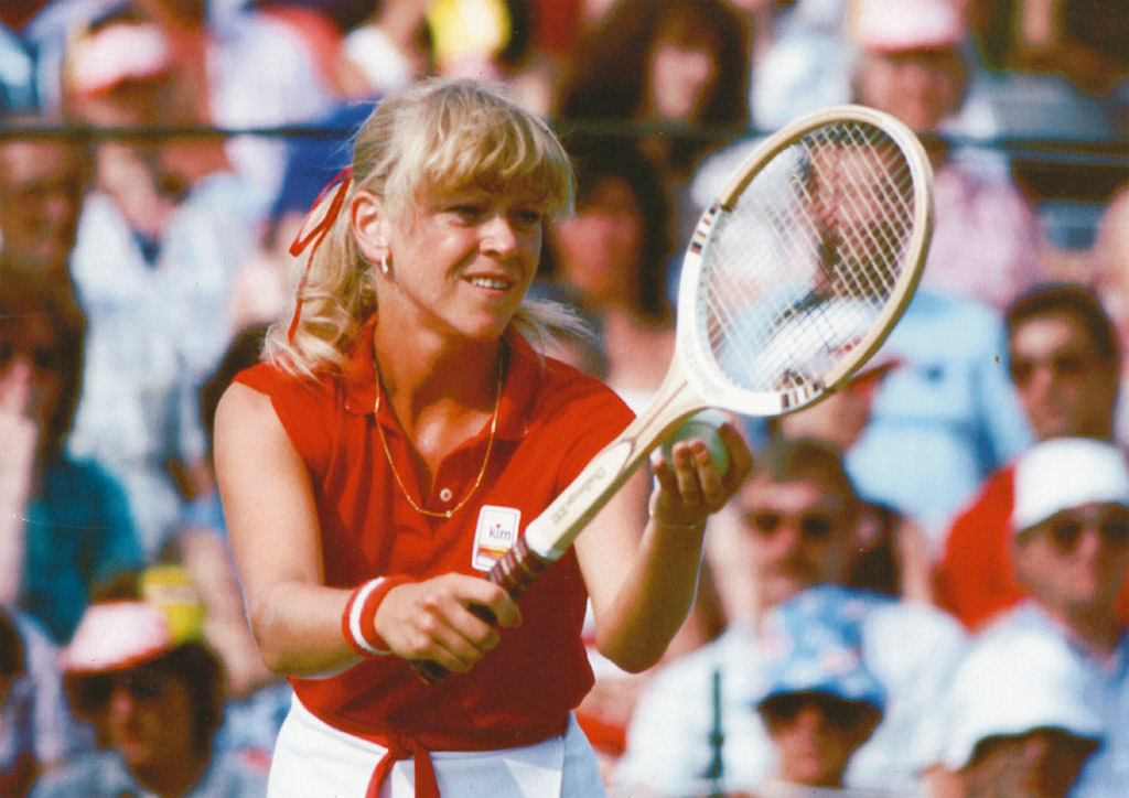 Early eighties still with a wooden racket and sponsored by a tobacco company - photo 28