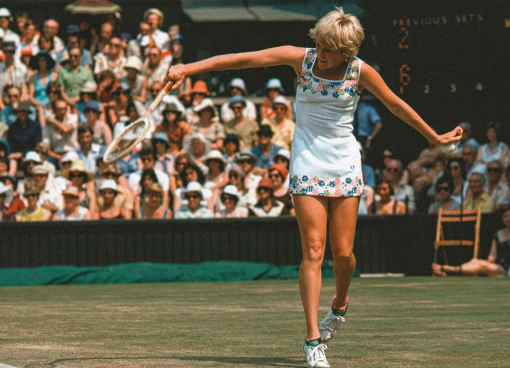 My first ever singles game on Centre Court against the great Maria Bueno Lost - photo 29