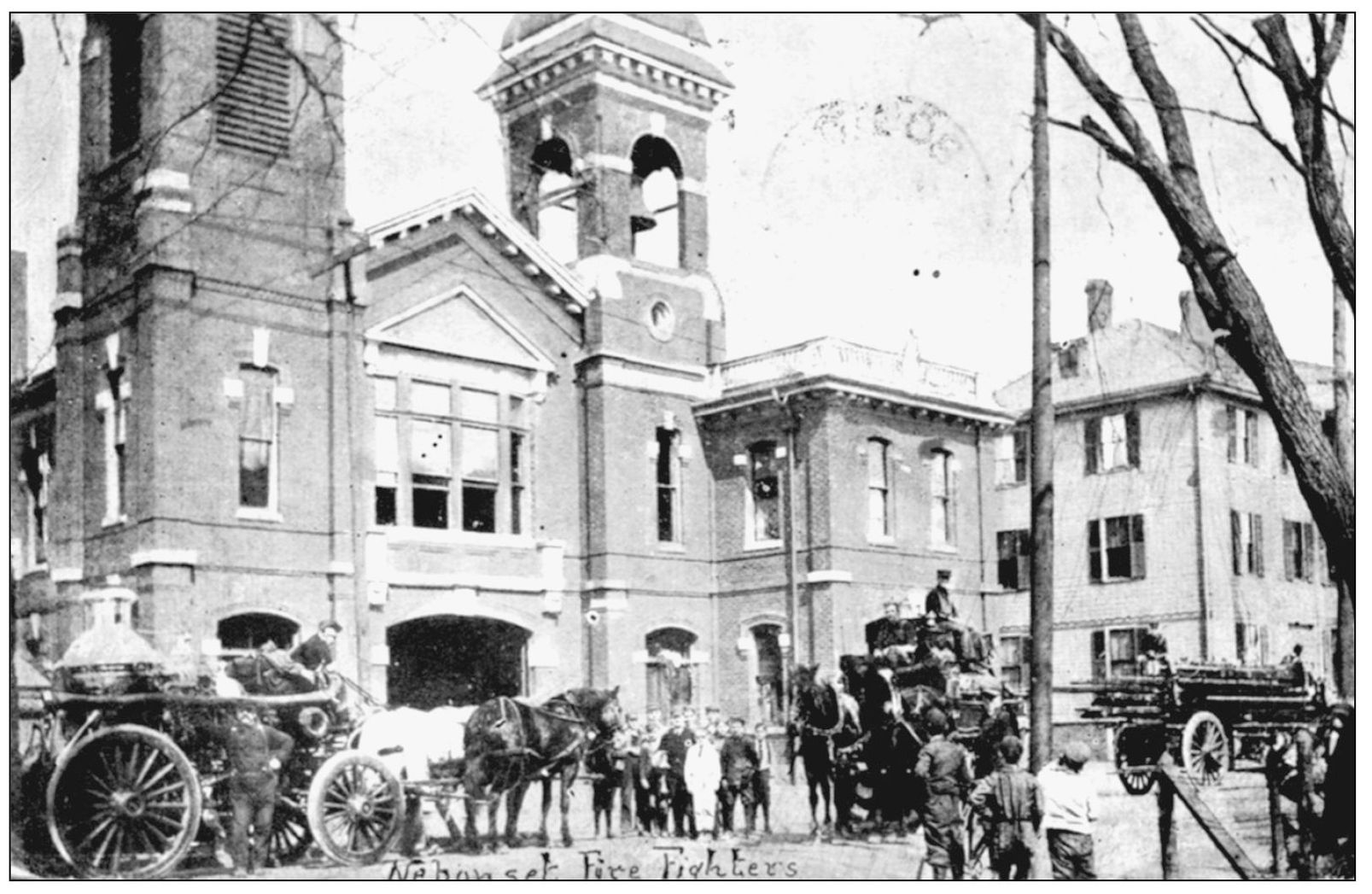 NEPONSET FIRE STATION Horse-drawn fire engines appear in front of the Neponset - photo 14