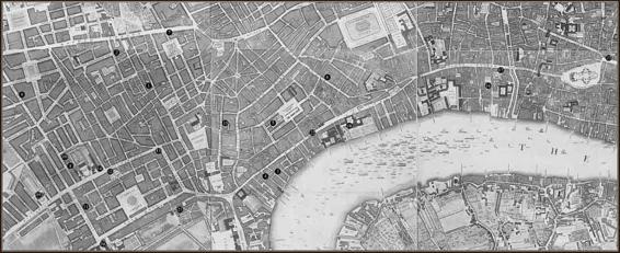 Key to map 103 Wardour Street where Rowlandson stayed with Aunt Jane until - photo 3