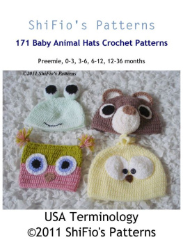 ShiFios Patterns 171 Animal Hats Crochet Pattern #171