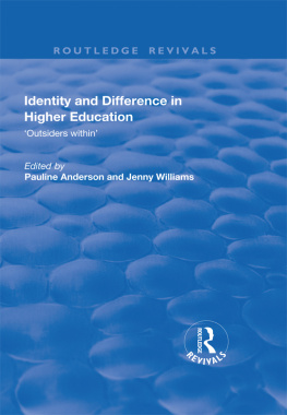 Pauline Anderson - Identity and Difference in Higher Education: Outsiders Within