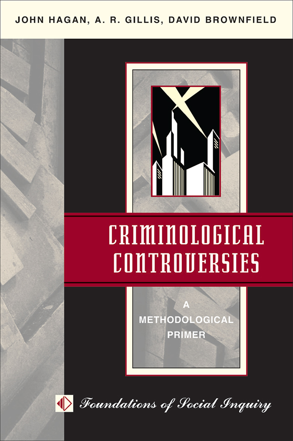 Criminological Controversies Foundations of Social Inquiry Scott McNall and - photo 1