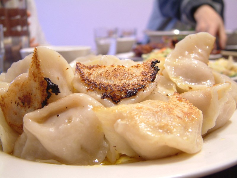 Dumplings with cabbage carrot and spring onion filling Serves - photo 4