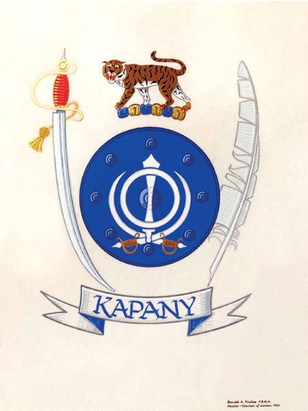 Kapany Coat of Arms at the family home in Woodside California Dedicated to the - photo 6