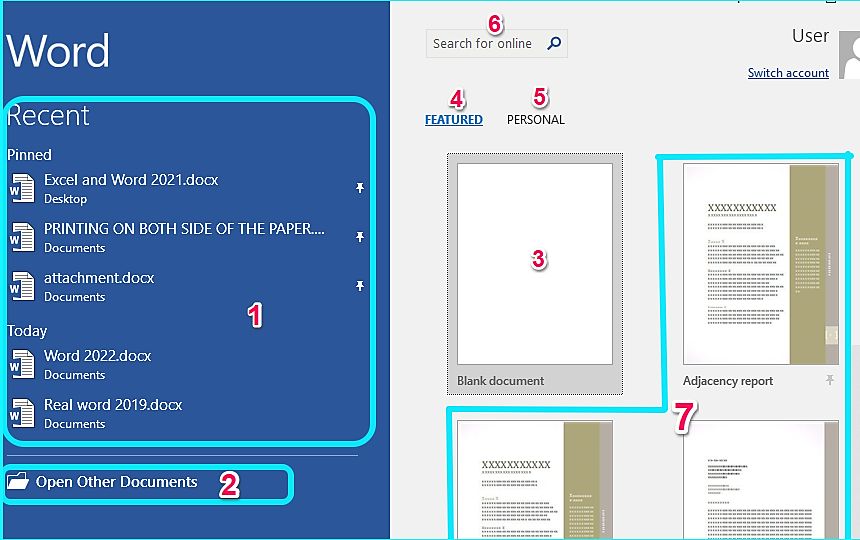 OBSERVING MS WORD MAIN SCREEN The main screen shows the principal components - photo 8