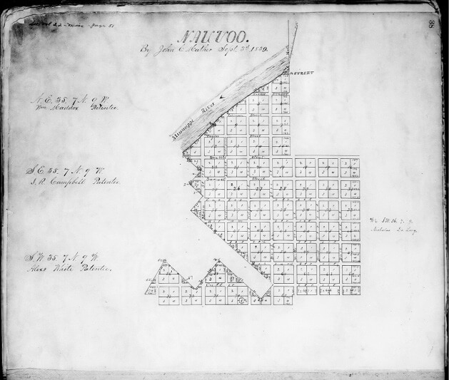 Nauvoo plat The original plat of Nauvoo Illinois was surveyed by James - photo 2