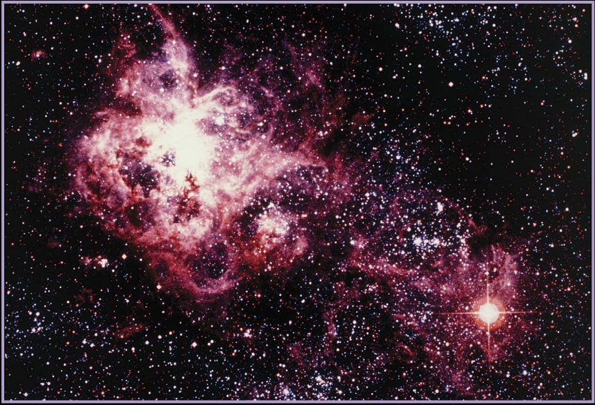 Supernova 1987A lower right resides within the Larqe Maqellanic Cloud a - photo 6