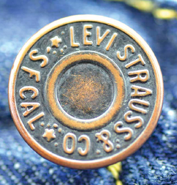 The heavy denim the company used held together by patented copper rivets was - photo 6