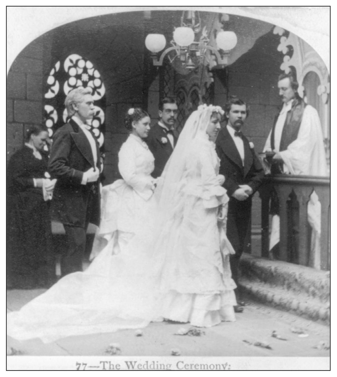 The bride looks stunning as she approaches the altar for her wedding which - photo 4