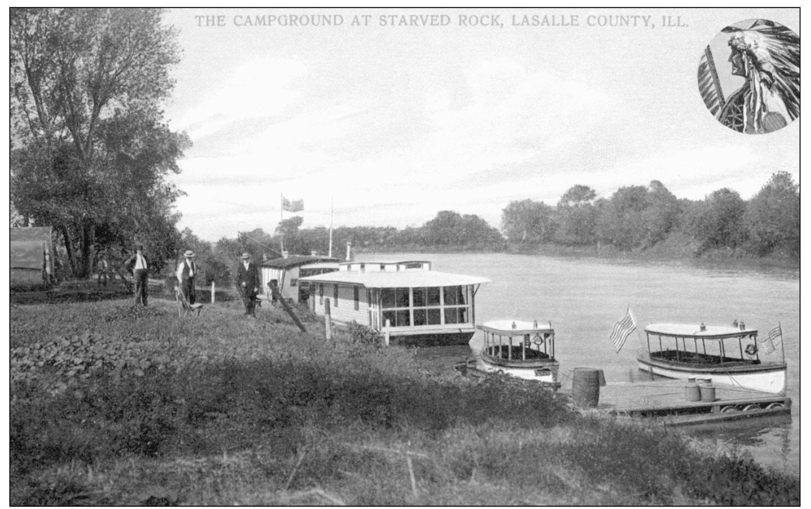 Park boats like these made short excursions on the Illinois River c 1909 - photo 5