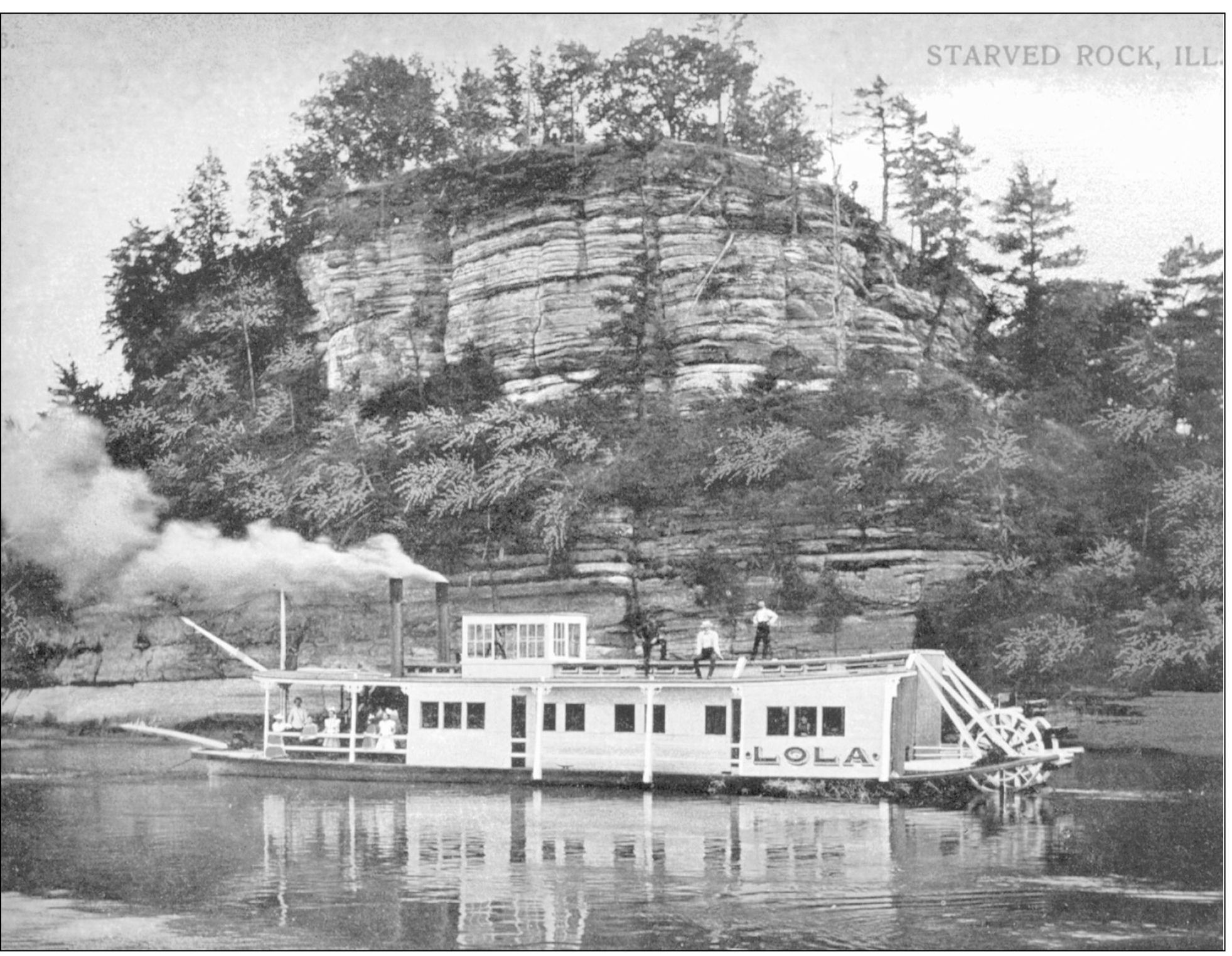 The paddle-wheeler Lola is depicted at the base of Starved Rock The natural - photo 6