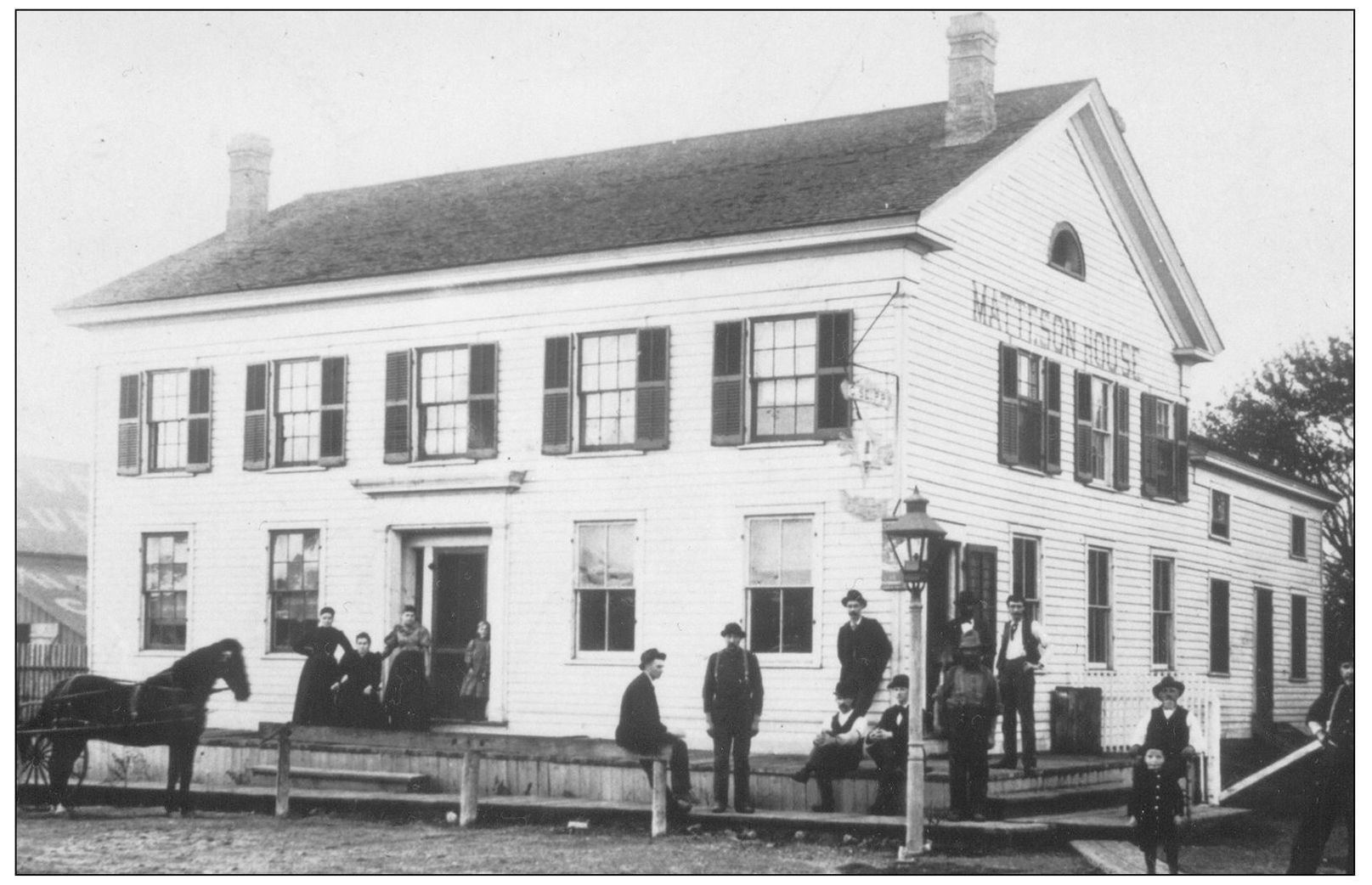 MATTESON HOUSE HOTEL Opened in 1861 by L D Mills for train travelers the - photo 6