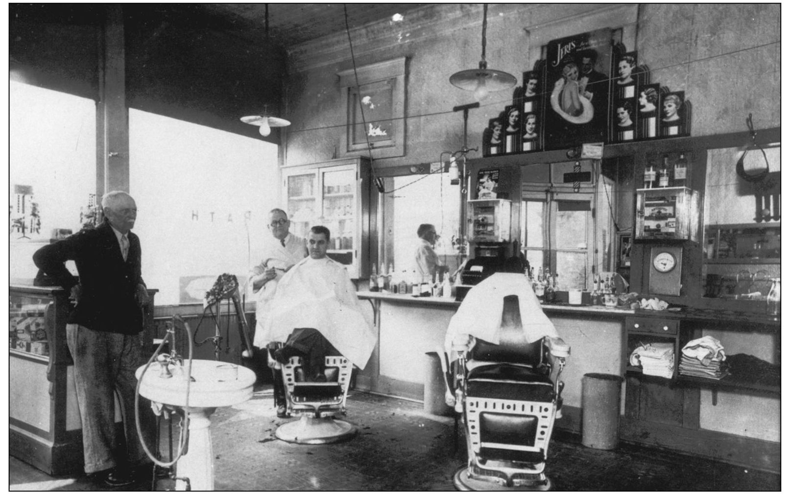 ADAMS BARBER SHOP 1920s This was the heyday of the Adams Barber Shop when - photo 12