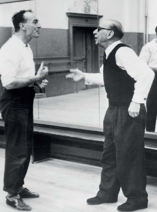 Choreographer George Balanchine and composer Igor Stravinsky rehearsing their - photo 5