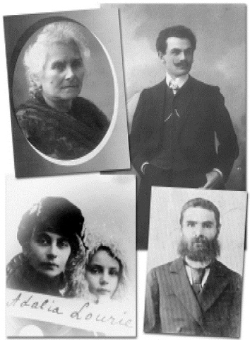 Clockwise from top left Babushka Papa Adolf Lurye Zeyde Yefim Lurye as a - photo 1