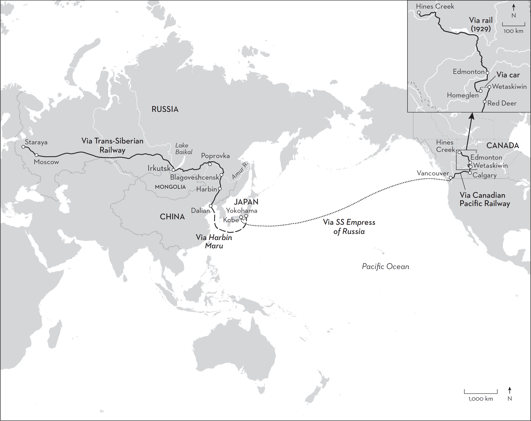 The journey taken by the Russian refugees across the world from Russia to - photo 4