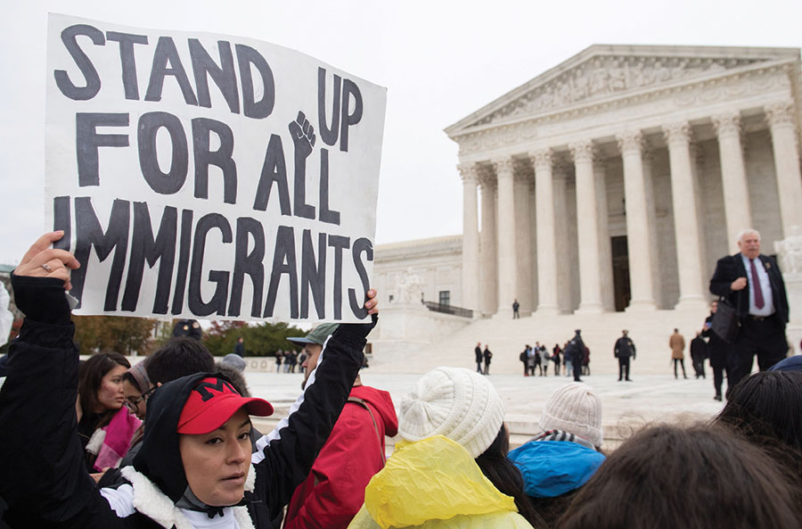 In 2019 immigration rights activists protested in front of the US Supreme - photo 6