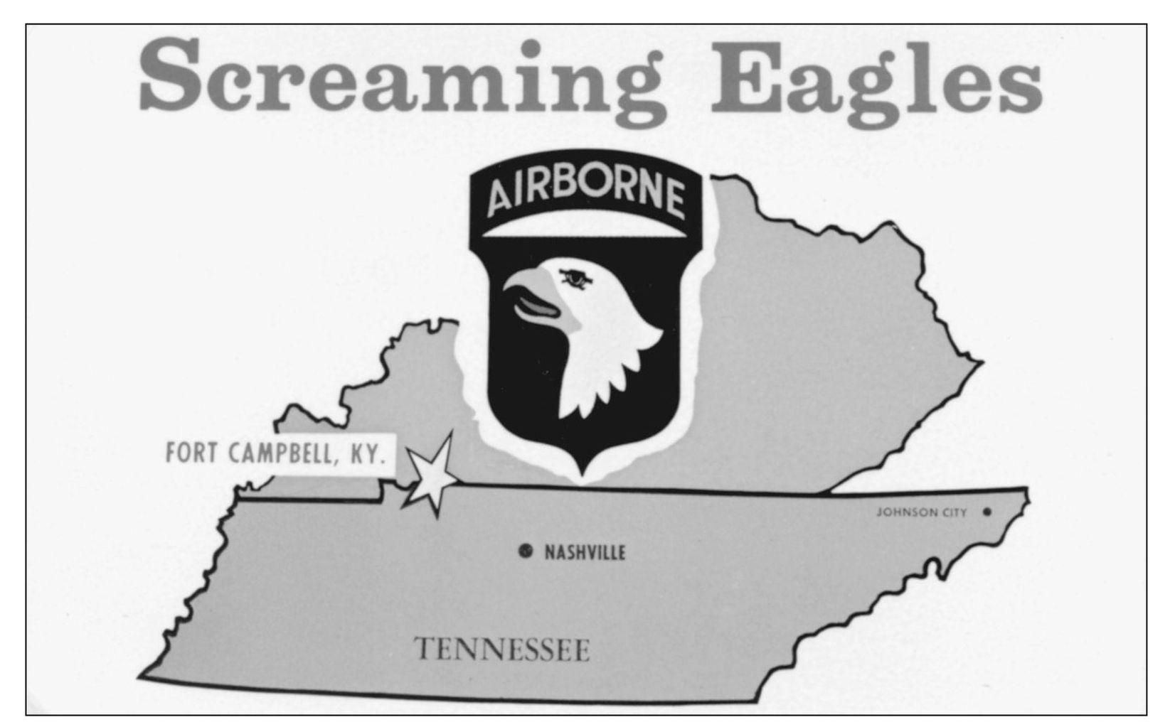 The back of this card states The Screaming Eagles returned to Fort Campbell - photo 11