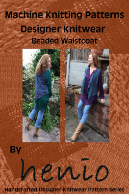 Marianne Henio - Machine Knitting Pattern: Designer Knitwear: Beaded Waistcoat