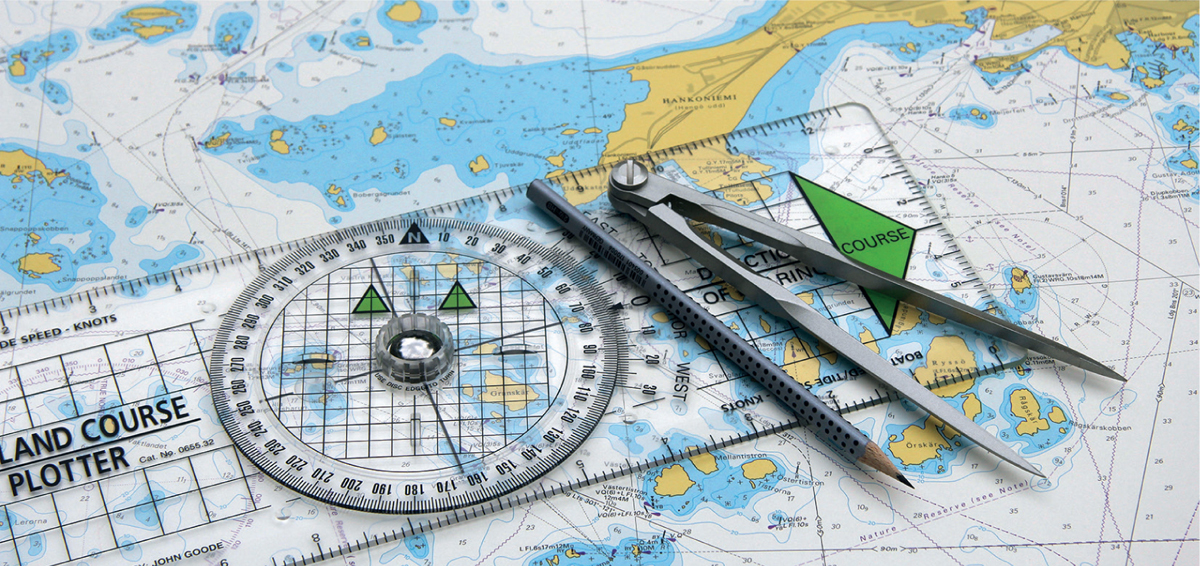 The basic tools for navigation pencil compass and ruler Nautical Charts - photo 2