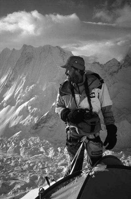 John Roskelley at Camp II on Menlungtse 1990 Photo by Jeff Duenwald Jim - photo 9