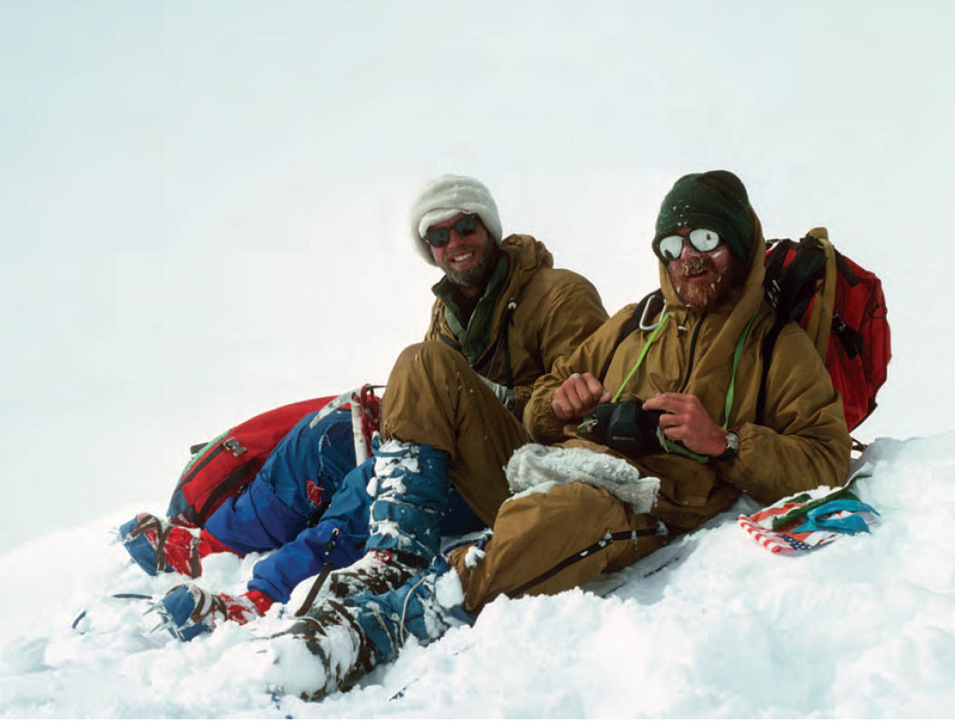 Lou Reichardt and Jim States enjoy the warm and windless summit of Nanda Devi - photo 14