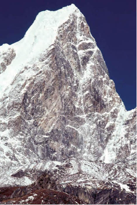 The northeast face of Tawoche towers above Pheriche Solo Khumbu Nepal - photo 21