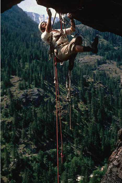John Roskelley practicing aid techniques in the Washington Cascades 1967 - photo 23