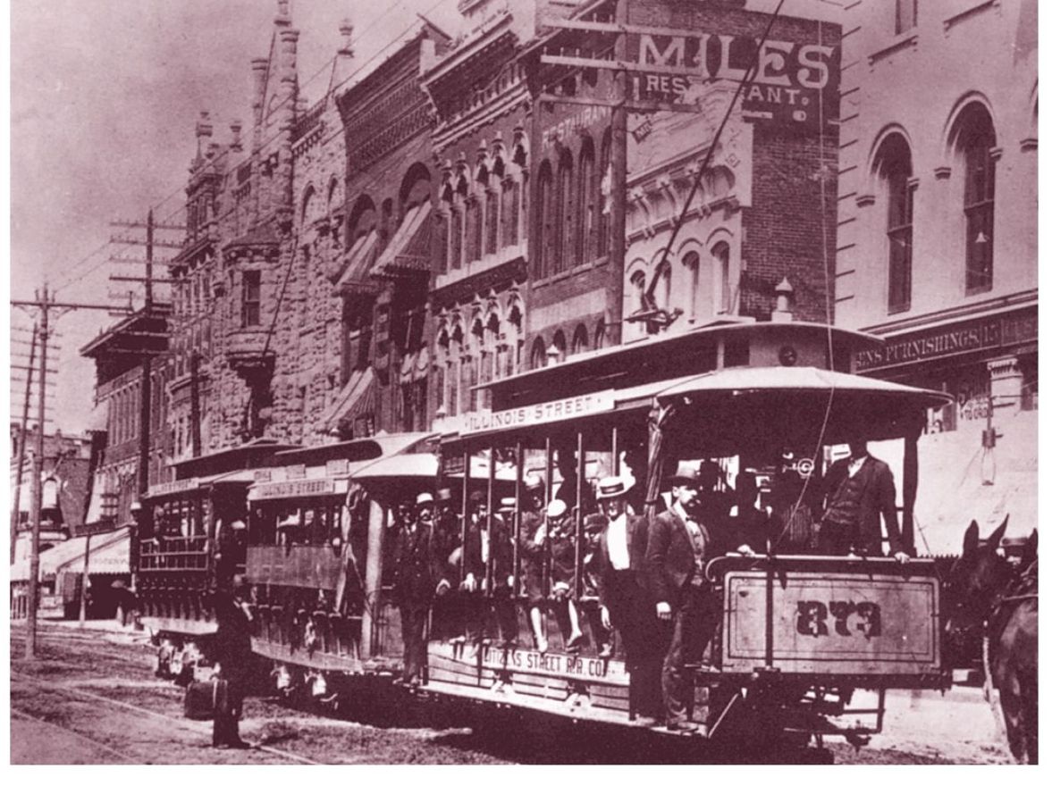 STREETCAR The electric streetcar aka trolley car ran on the streets of - photo 3