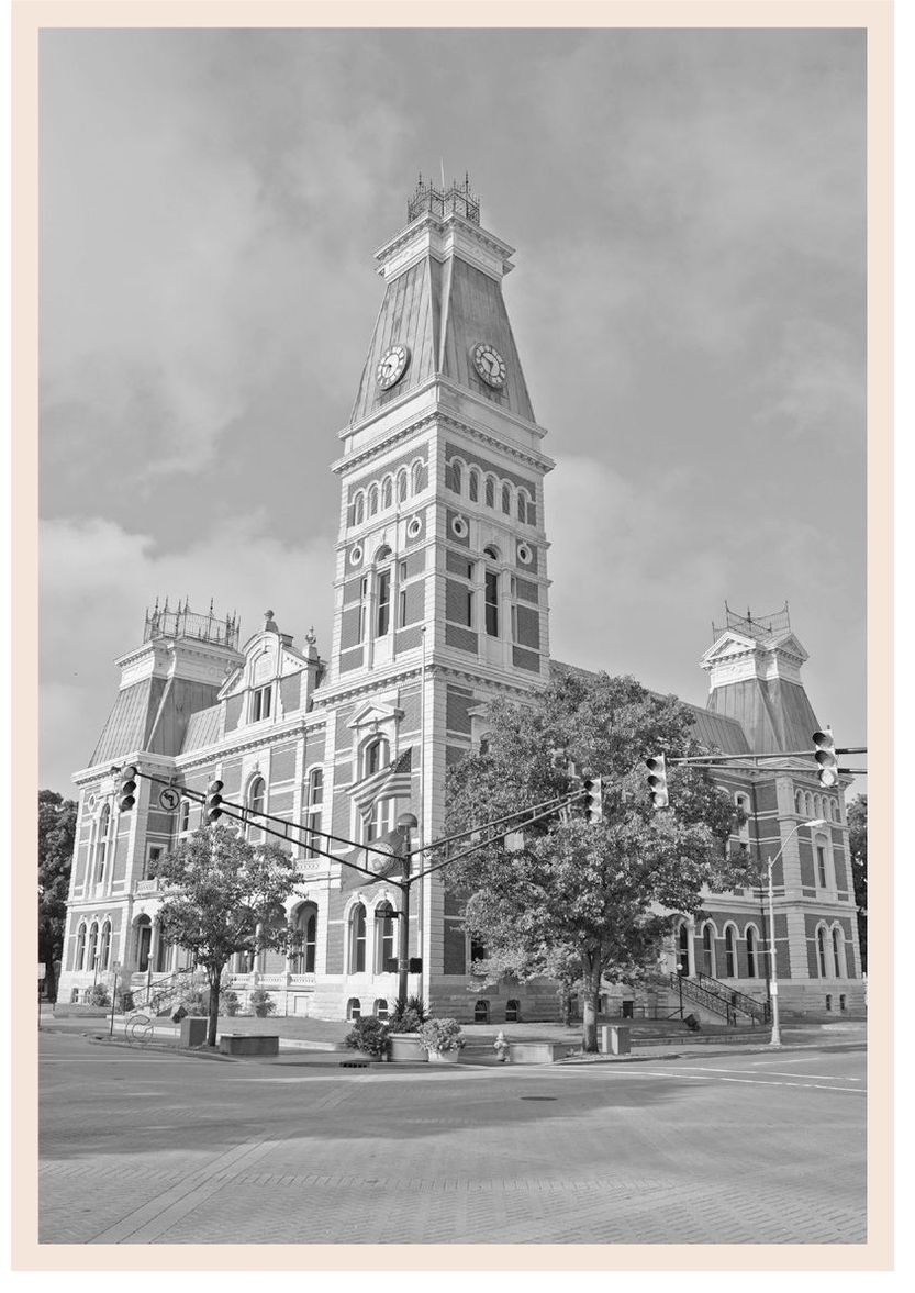 The Bartholomew County Courthouse was dedicated in 1874 at a ceremony marked by - photo 4