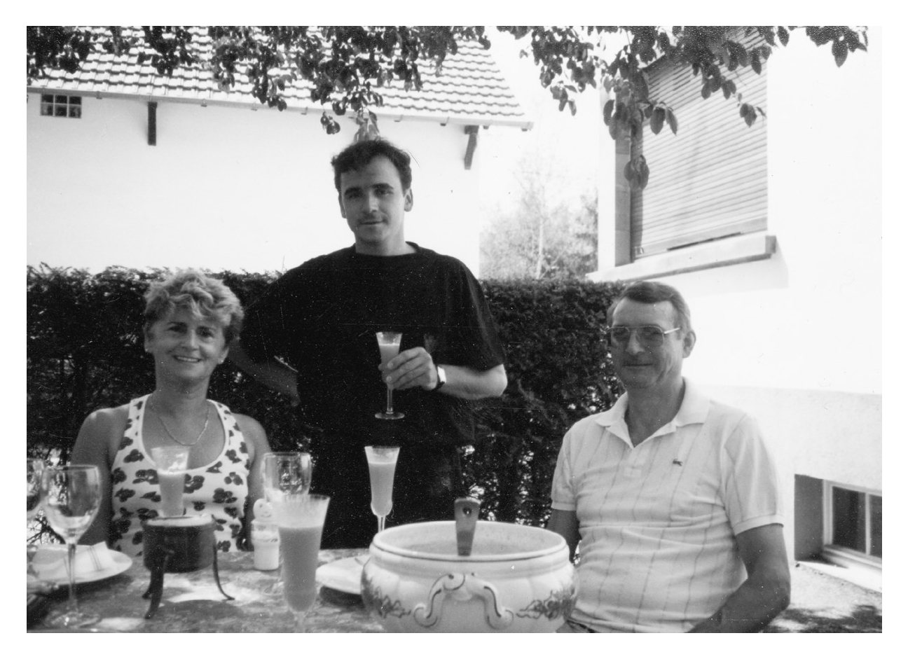 With my mom and dad enjoying a cocktail in summer We had a lovely patio where - photo 6