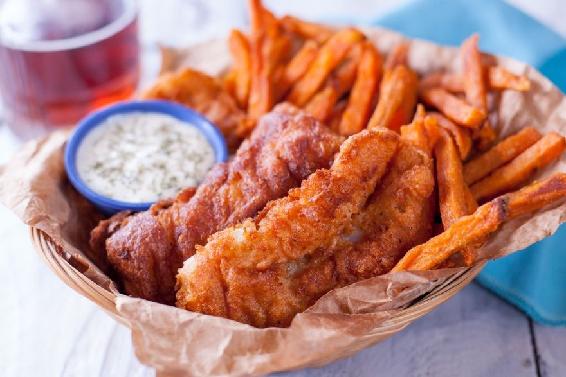 Raj loves a generous helping of beer battered fish that heenjoys with tartar - photo 8