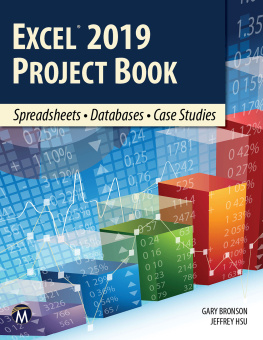 Gary Bronson - Excel® 2019 Project Book