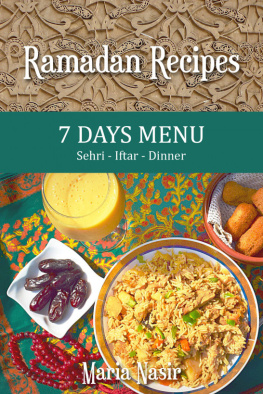 Maria Nasir Ramadan Recipes: 7 Days Menu