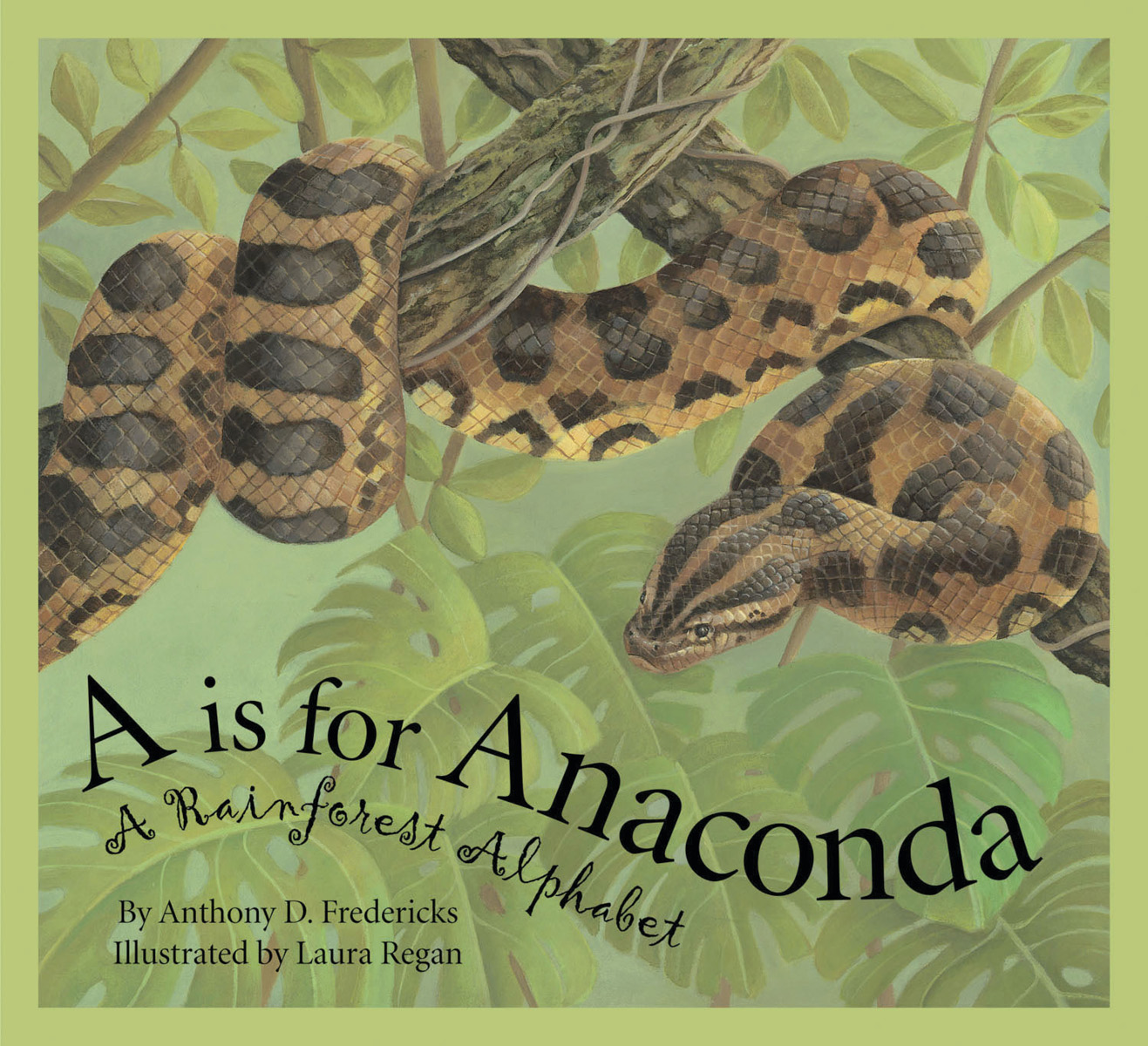 A is for Anaconda A Rainforest Alphabet Written by Anthony D Fredericks - photo 1